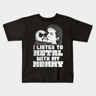 I Listen To Metal With My Mommy Kids T-Shirt